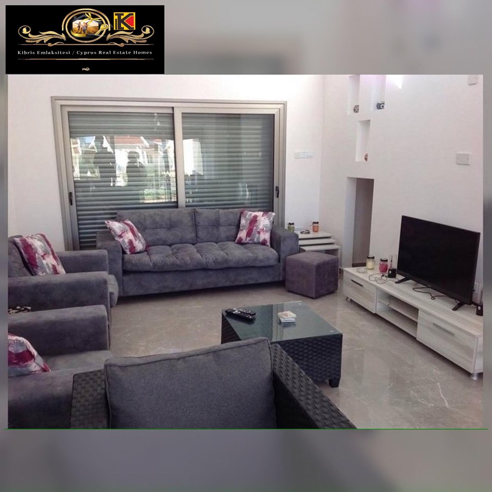 Luxurious 2 Bedroom Twin Villa with Beautiful Sea and Mountain Views Location Yesiltepe Girne (For Rent)