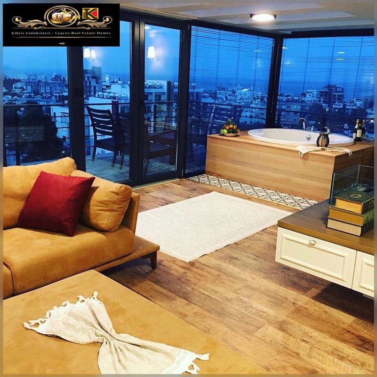 1 Bedroom Luxury Studio Penthouse For Rent Location Near Wednesday Market Girne