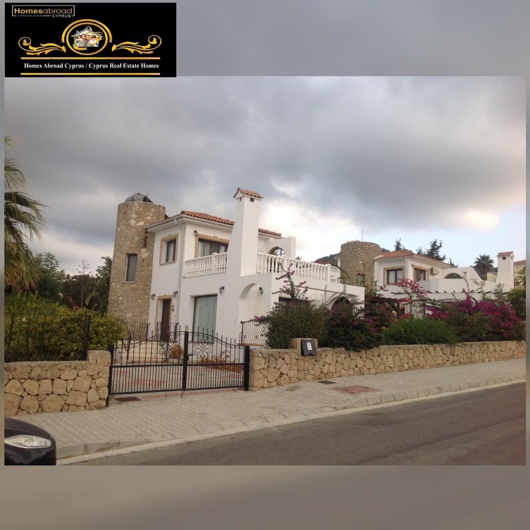 Charming 3 Bedroom Villa with breathtaking panoramic sea and mountain views Location Sunset Valley Bahçeli Kyrenia (For Sale)