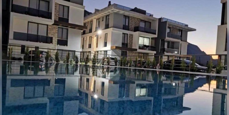 Nice 1 Bedroom Terrace Apartment With Beautiful Sea And Mountain Views Location Lapta Girne (For Rent) North Cyprus KKTC