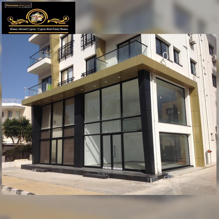 Brand New (Sendeli) Shop For Rent Location Commercially Zoned Near to Ogretmenevleri Center Girne