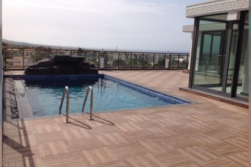 Live in Luxury Life Style Cozy 4 Bedroom Penthouse With Private Swimming Pool With Beautiful Panoramic Sea And Mountains Views Location Near Nusmar Market Girne (For Rent) North Cyprus KKTC TRNC