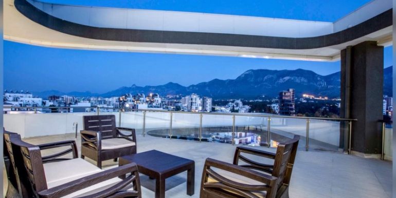 Brand-New Bright 2 Bedroom Penthouse For Rent Location Center Girne (your retreat from the modern world) North Cyprus KKTC TRNC