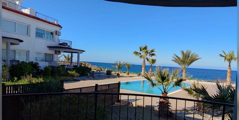 Nice Sea Front 3 Bedroom Apartment For Rent Location Lapta Coastal Walkway (Lapta Yuruyus Yolu) Girne (Communal Swimming Pool) North Cyprus KKTC TRNC