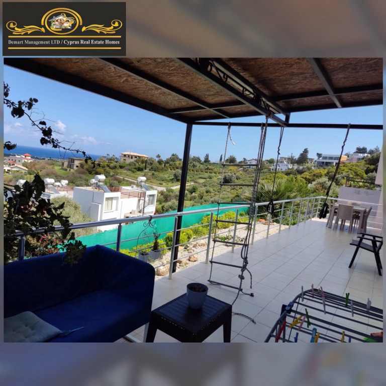1 Bedroom Semi-Detached House For Sale with Location Karsiyaka Girne (sea and mountain panoramic views) Reduced Price!