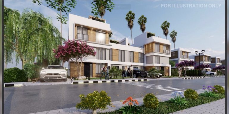 Charming 2 And 3 Bedroom Quatro Semi-Detached Villas Location Tatlisu Village Famagusta North Cyprus KKTC TRNC