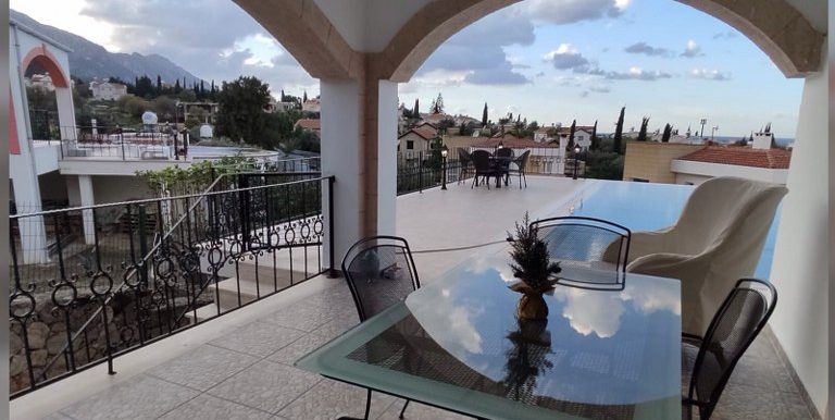 Aesthetically Pleasing 3 Bedroom Villa For Rent Location Yesiltepe Girne (Beautiful Sea Mountains Views) North Cyprus KKTC TRNC