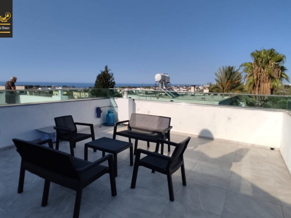 Nice 1 Bedroom Terrace Apartment For Rent Location Zeytinlik Girne (Sea Mountains View) North Cyprus KKTC TRNC