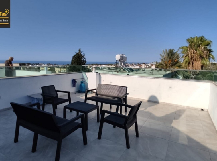 Nice 1 Bedroom Terrace Apartment For Rent Location Zeytinlik Girne (Sea Mountains View) North Cyprus KKTC TRNC