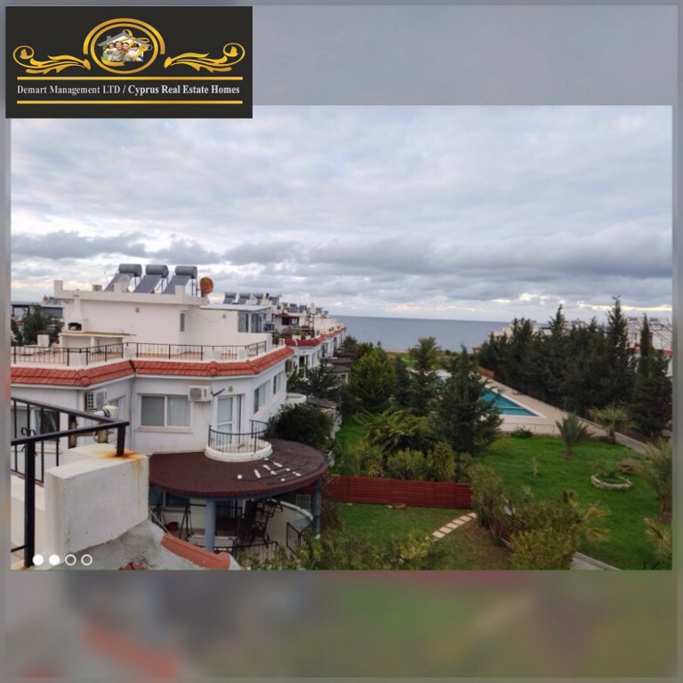 Nice 2 Bedroom Terrace Apartment For Rent Location Lapta Coastal Walkway (Lapta Yuruyus Yolu) Girne (Communal Swimming Pool) North Cyprus KKTC TRNC